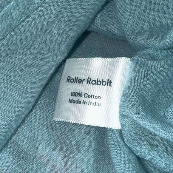 Roller Rabbit Women’s Floral Tiered Shift Dress Embroidered Blue Size Small - Picture 5 of 5